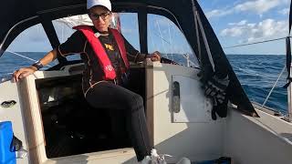 Sailing Big Waves in a 28' Sailboat