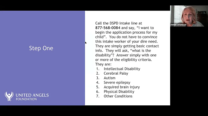 Parent & Caregiver Training: DSPD Application