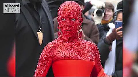 Doja Cat Wears 30,000 Swarovski Crystals to 2023 Paris Fashion Week Show | Billboard News