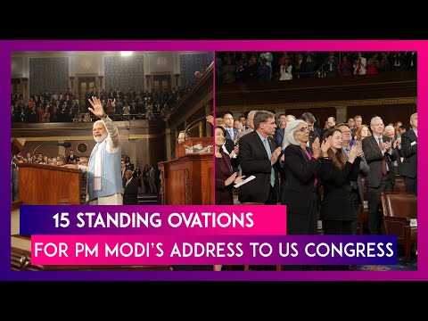 15 Standing Ovations For PM Modi’s Address To US Congress; US Lawmakers Take Selfies, Autographs