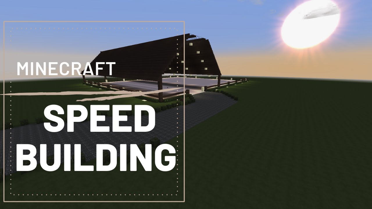 MINECRAFT SPEED BUILDING - ARENA COBERTA/ABERTA [Grand Hills] - YouTube