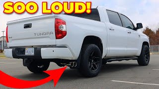 I INSTALLED AN INSANE EXHAUST ON MY TOYOTA TUNDRA!