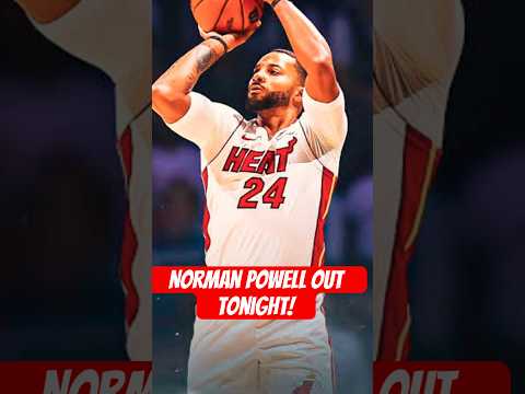 Norman Powell is OUT tonight 🤦🏽 #nba #fyp #shorts #normanpowell