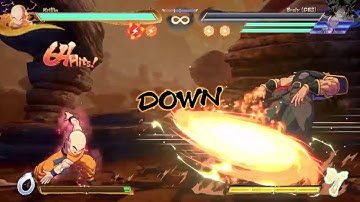 DBFZ S3 Krillin sparking corner loop 64 hits new solo TOD