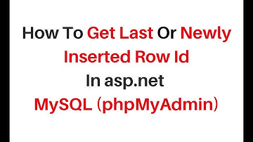 how to get mysql last inserted id asp.net c# 4.6