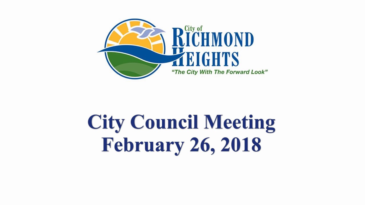 City of Richmond Heights, Ohio Council meeting 26 February 2019