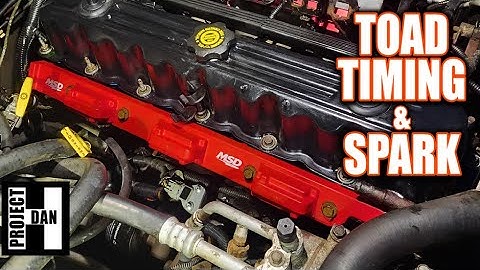 TOAD CHEROKEE XJ GETS MSD IGNITION COIL, SPARK PLUGS, CAMSHAFT SYNCHRONIZER & SENSOR, TIMING RESET!