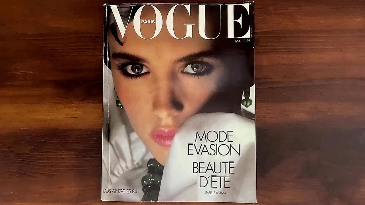 French Vogue May 1984 Isabelle Adjani, Michelle Pfeiffer | ASMR Magazine Flip Through