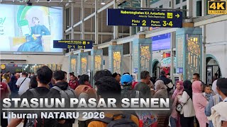 Walking Around Stasiun Pasar Senen❗Suasana Stasiun di saat Liburan Nataru 2025 2026-STASIUN JAKARTA
