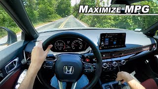 How to Maximize MPG! Simple Ways to Save Money on Gas  '22 Honda Civic Si (POV Binaural Audio)