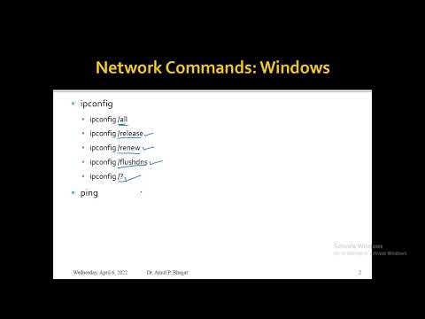 Network Commands: Windows