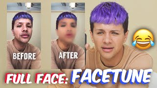 Full Face Using Facetune Makeup Gabriel Zamora