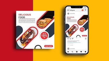 CorelDraw Tutorial | Food Menu Social Media Post Template | Adobe Tutorial