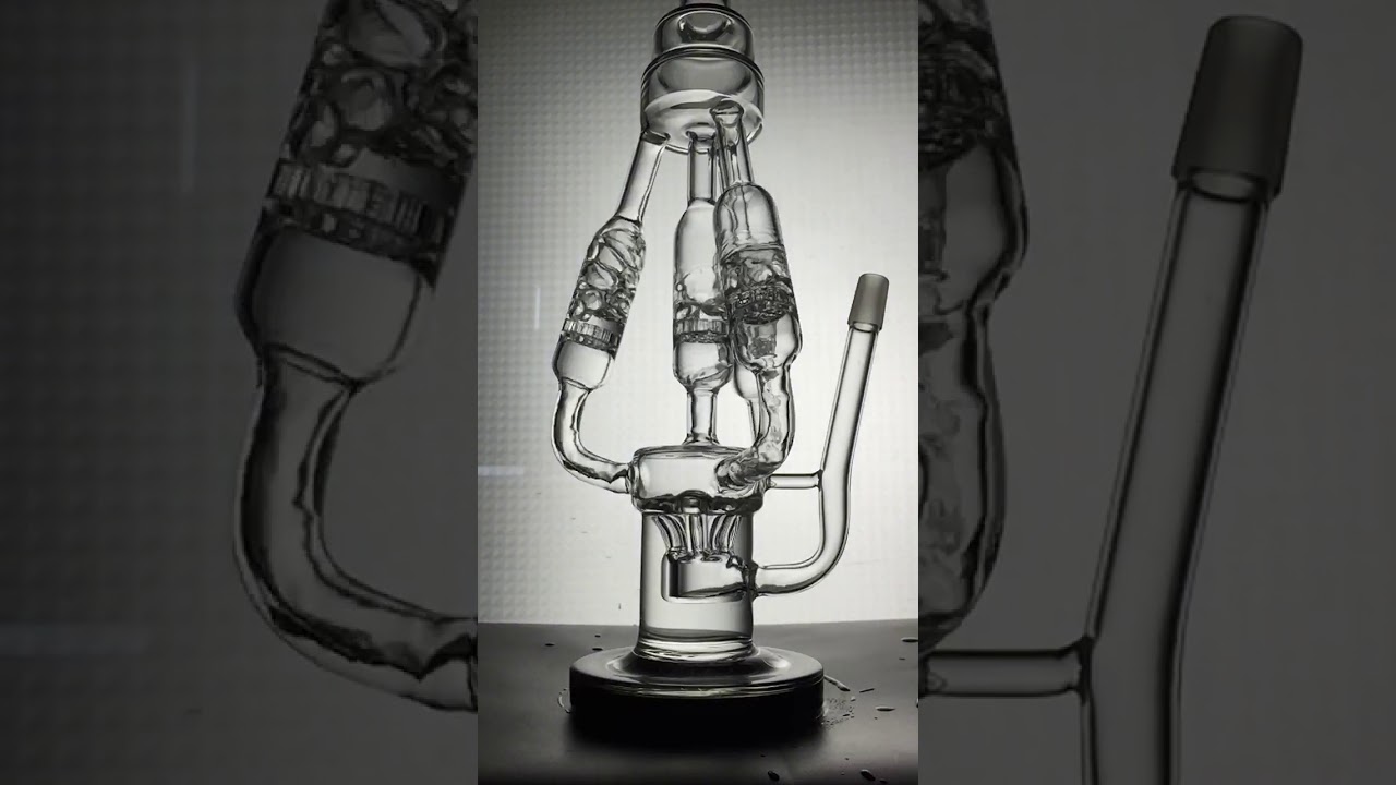 Triple Honeycomb Big Recycler Bong WP498