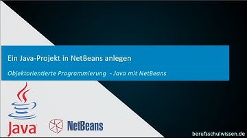 Java Tutorial - Ein Java Projekt in NetBeans anlegen