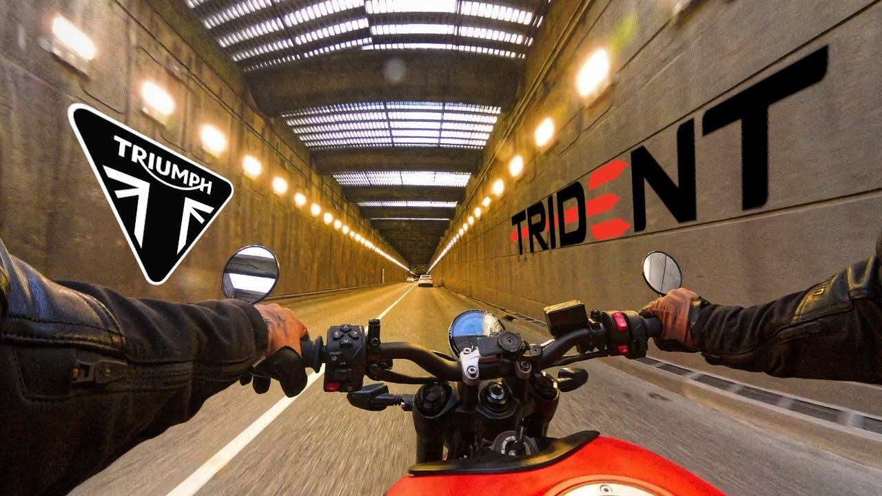 Triumph Trident 660 | Underpass | Raw Engine Sound  POV | 4K
