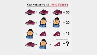 Can you Solve this Shoe, Whistle and Man puzzle?