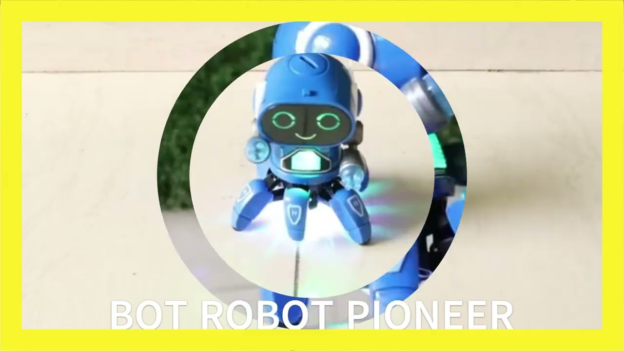 6 Leg Octopus Styled Bot Robot Pioneer With Colorful 3D Lights & Music All Direction Movement Robot