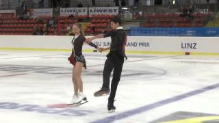 2015 ISU Jr. Grand Prix - Linz Free Dance Julia WAGRET / Mathieu COUYRAS FRA