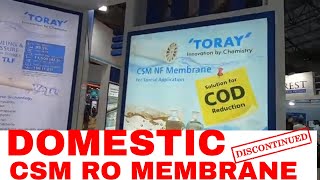 CSM - TORAY STOPS DOMESTIC RO MEMBRANES MANUFACTURING
