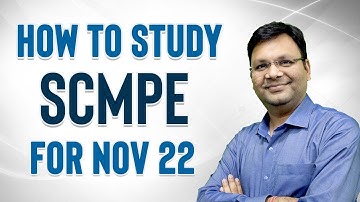 How to prepare SCMPE | NOV 2022 | SJC Institute | CA Satish Jalan