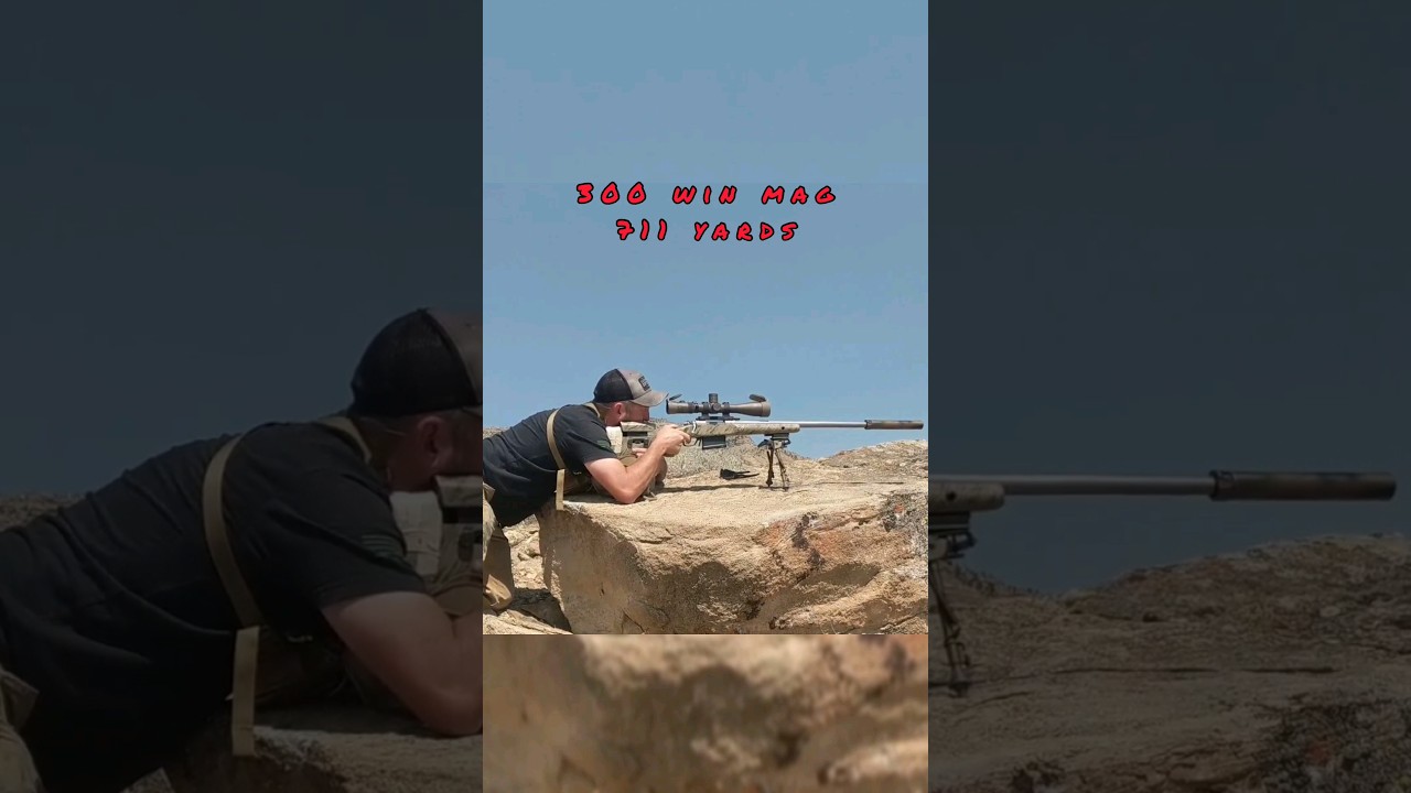 300 Win mag at 711 yards 230 Berger bullets