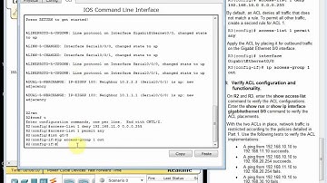 9.2.1.10 Packet Tracer Configuring ACLs