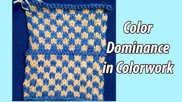 See the Difference?! | Color Dominance in Stranded Knitting