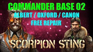 War Commander Operation: Scorpion Sting Commander Base 02 Free Repair.