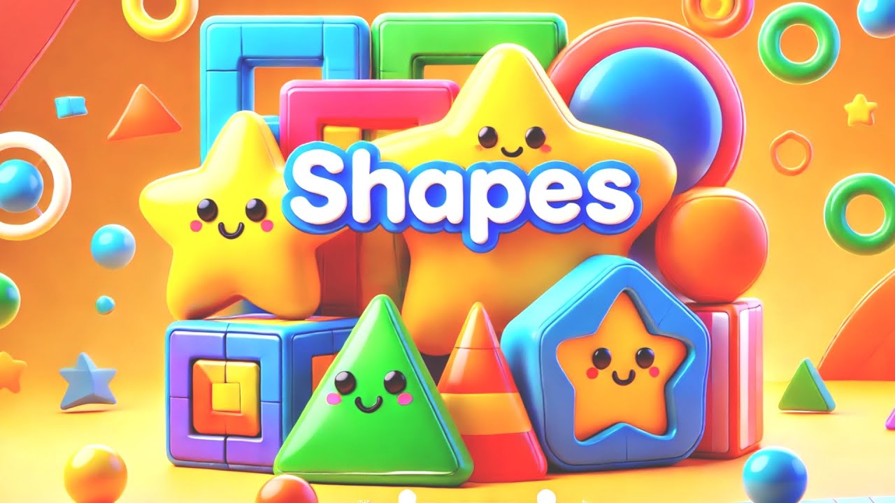 Фигуры для детей | Песня для дошкольников с цветами