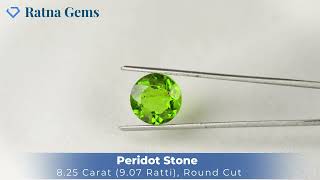 Product Video for: Peridot Stone 8.25 Carat (9.07 Ratti)