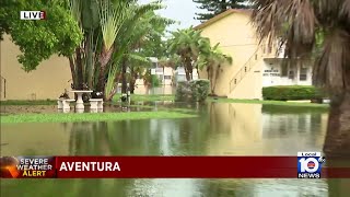 Aventura lakeside community suffers after days of rain