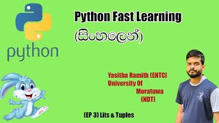 Python Fast Learning (සිංහලනේ) EP 03