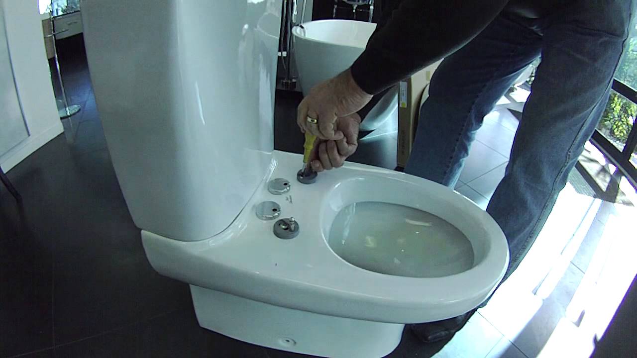 Taking off and adjusting a cygnet toilet seat - YouTube.