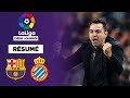 Rsum  le fc barcelone remporte le derby pour la premire de xavi 