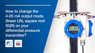 Tutorial differential pressure transmitter FCX AIV-V6 : How to change the 4-20 mA output mode