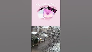 yay i did my first loop