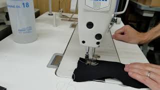 Juki DDL-8700H sewing on light, medium, and heavy fabric