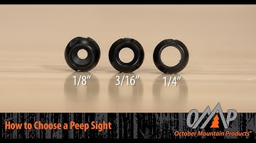 How To Choose a Peep Sight I October Mountain Products