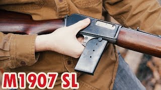 Real M1907 SL Trench "Sweeper" rifle compared to Battlefield 5 and Battlefield 1 | RangerDave