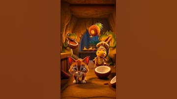 Blender Time Travel:The Curious Cat’s Fruit-Fueled Adventure #3danimation#cute#cat#funny#CatInHoodie