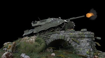 Tank 3D Model VFX379: Hard Surface Modeling/Kampfpanzer_Leopard-2