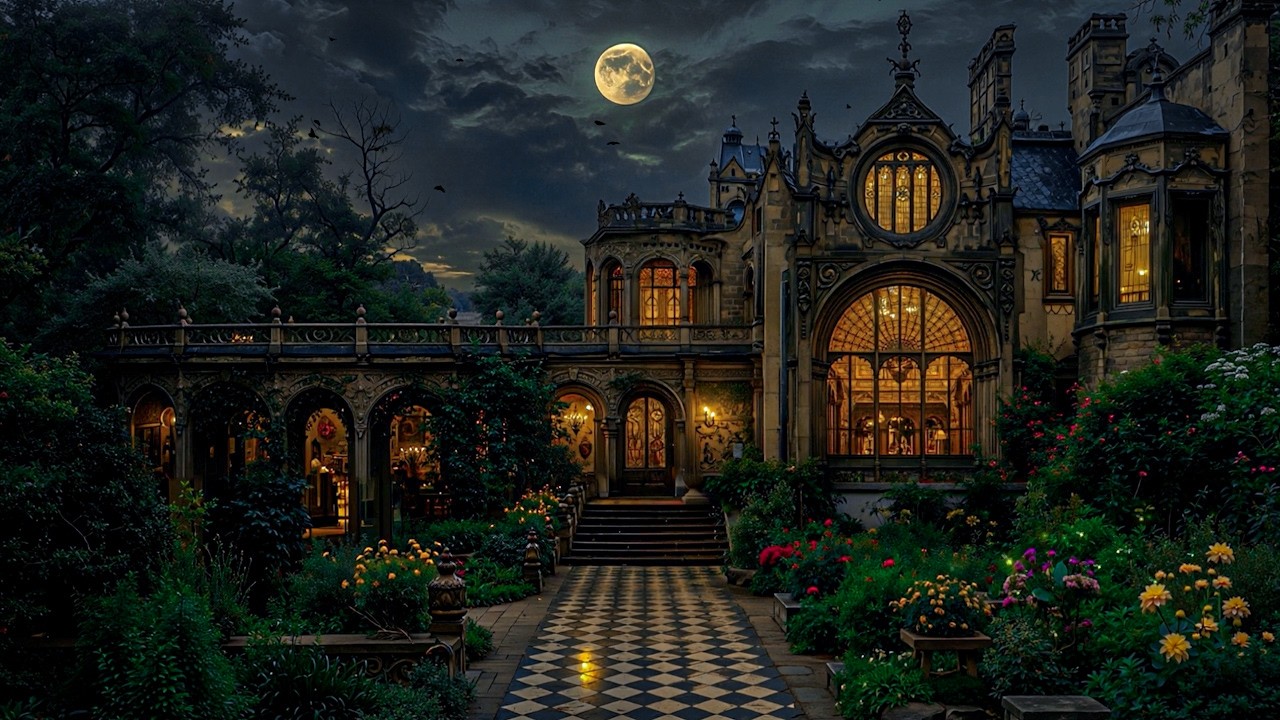 You Found a Hidden Gothic Estate to Study Tonight | Dark Academia Atmosphere for Reading & Calm