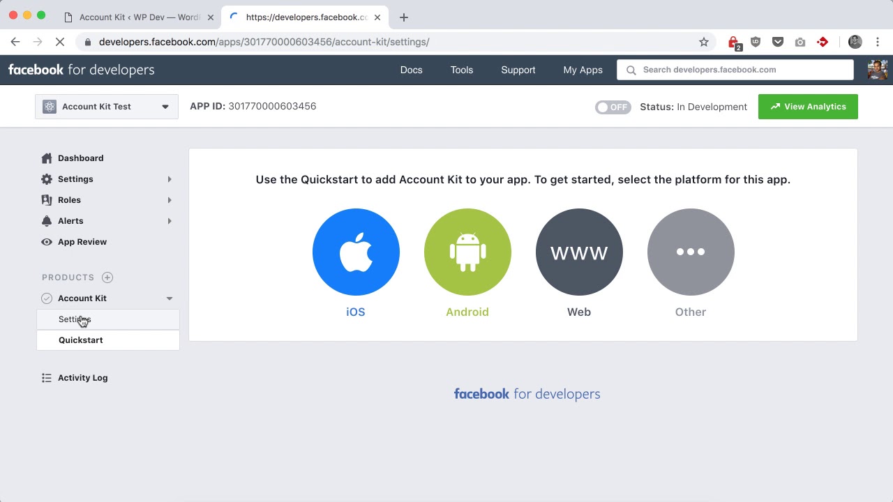 Passwordless Login with Facebook Account Kit