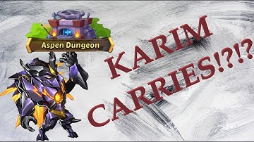 Idle Heroes Server #203: SUPER CARRY Karim In Aspen Dungeon!?!?!