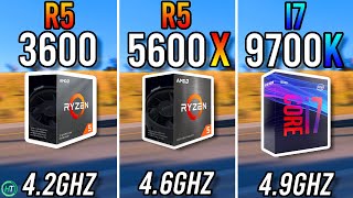 Ryzen 5 3600 vs Ryzen 5 5600X vs i7 9700k - Big Difference?
