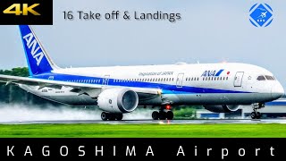 16 TAKE OFF & LANDINGS|B787-9!! Kagoshima Airport/JAPAN | Plane Spotting 2023| 4K60 Dep & ARR Part19