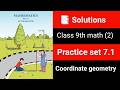 ✅ Class 9 Maths Part 2 |📑 Practice Set 7.1 | Coordinate Geometry | Maharashtra Board |