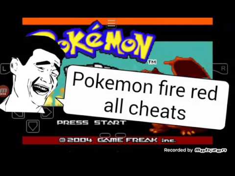 Cheat code for pokemon fire red version in android my boy !!