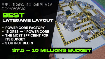 NEW BEST Lategame Layout Ultimate Mining Tycoon Roblox!